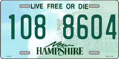 NH license plate 1088604