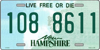 NH license plate 1088611