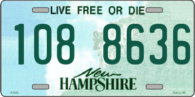 NH license plate 1088636