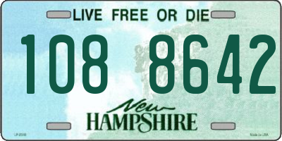 NH license plate 1088642