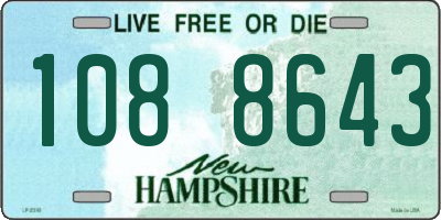 NH license plate 1088643