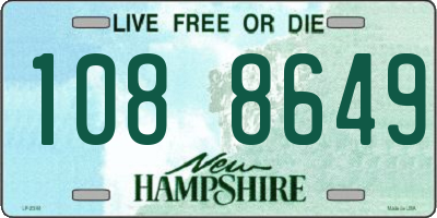 NH license plate 1088649