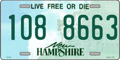 NH license plate 1088663