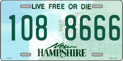 NH license plate 1088666