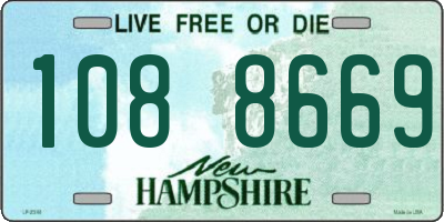 NH license plate 1088669