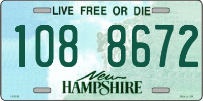 NH license plate 1088672