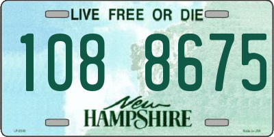 NH license plate 1088675