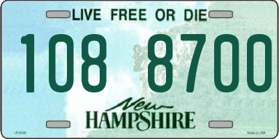 NH license plate 1088700