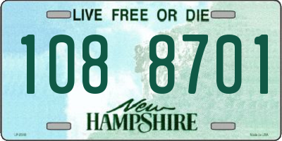 NH license plate 1088701