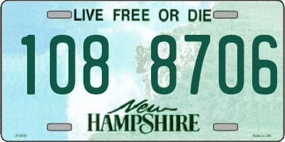 NH license plate 1088706
