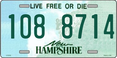 NH license plate 1088714