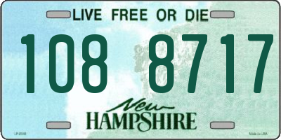 NH license plate 1088717