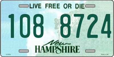 NH license plate 1088724
