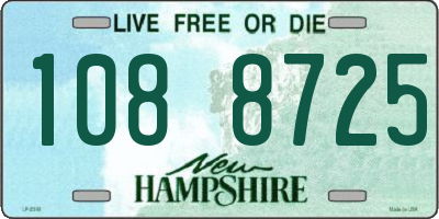 NH license plate 1088725