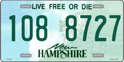 NH license plate 1088727