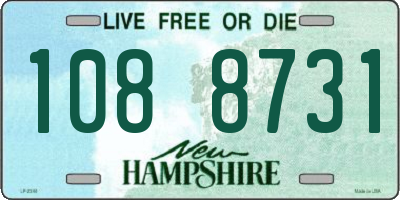 NH license plate 1088731