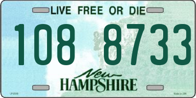 NH license plate 1088733