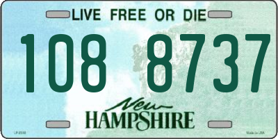 NH license plate 1088737