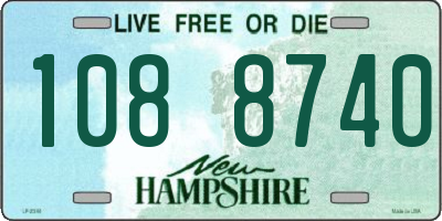 NH license plate 1088740