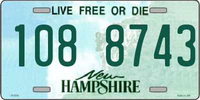 NH license plate 1088743