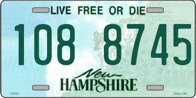 NH license plate 1088745
