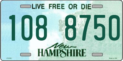 NH license plate 1088750