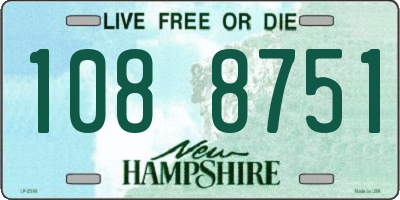 NH license plate 1088751
