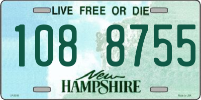 NH license plate 1088755