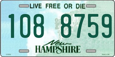 NH license plate 1088759