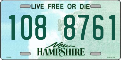NH license plate 1088761