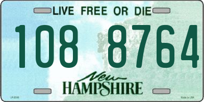 NH license plate 1088764