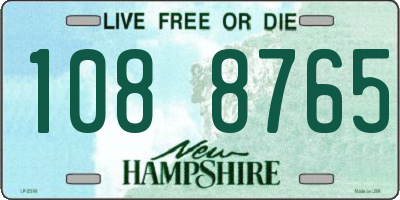 NH license plate 1088765