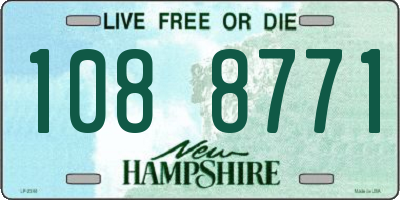 NH license plate 1088771