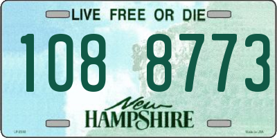 NH license plate 1088773