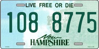 NH license plate 1088775