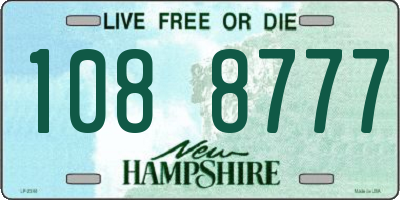 NH license plate 1088777