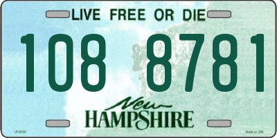NH license plate 1088781