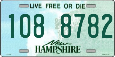 NH license plate 1088782