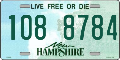 NH license plate 1088784