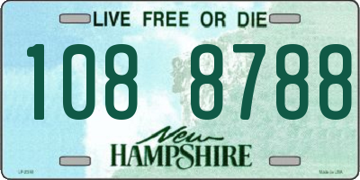 NH license plate 1088788