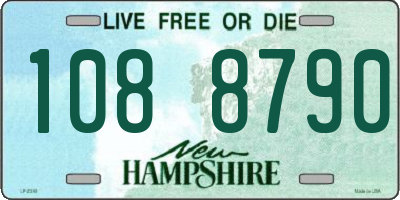 NH license plate 1088790
