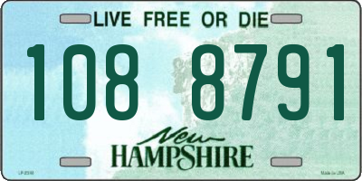 NH license plate 1088791