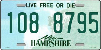NH license plate 1088795