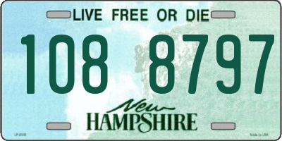 NH license plate 1088797