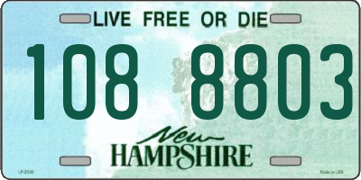 NH license plate 1088803