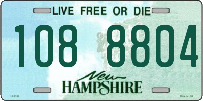 NH license plate 1088804