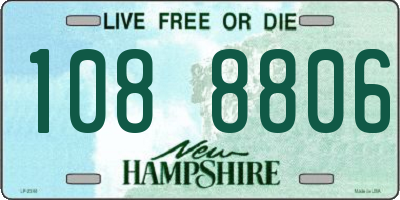 NH license plate 1088806