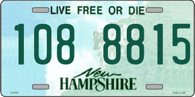 NH license plate 1088815
