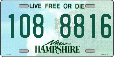 NH license plate 1088816