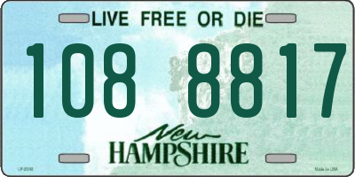 NH license plate 1088817